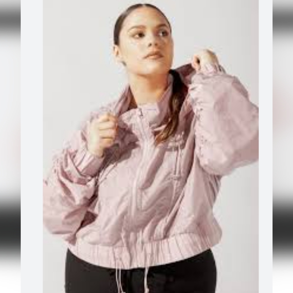 POPFLEX Dusty Pink Lightweight Windbreaker Jacket